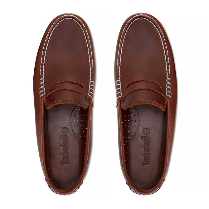 Мъжки мокасини Boat Penny Loafer Brown A1PGN 05