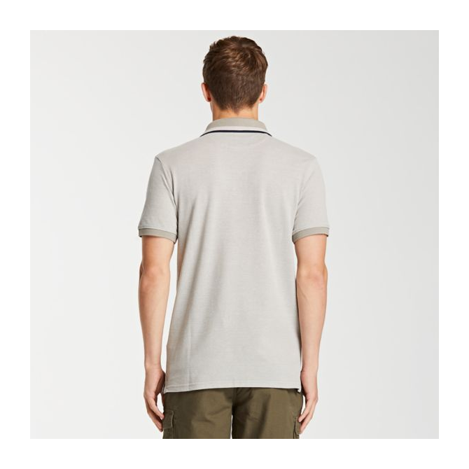 Мъжка тениска Millers River Piqué Polo Shirt for Men in Elephant Skin TB0A1O43089 02