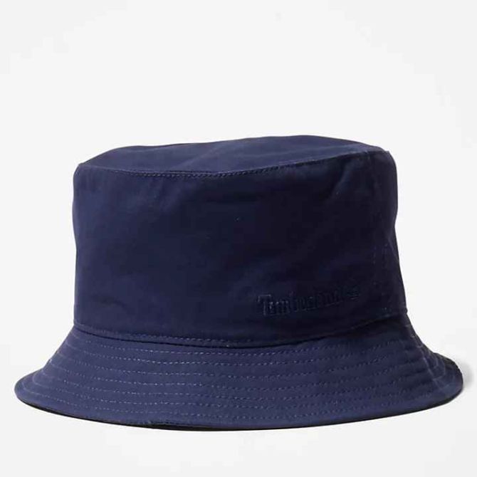 Мъжка шапка Peached Cotton Canvas Bucket Hat for Men in Navy TB0A1XQV451 01