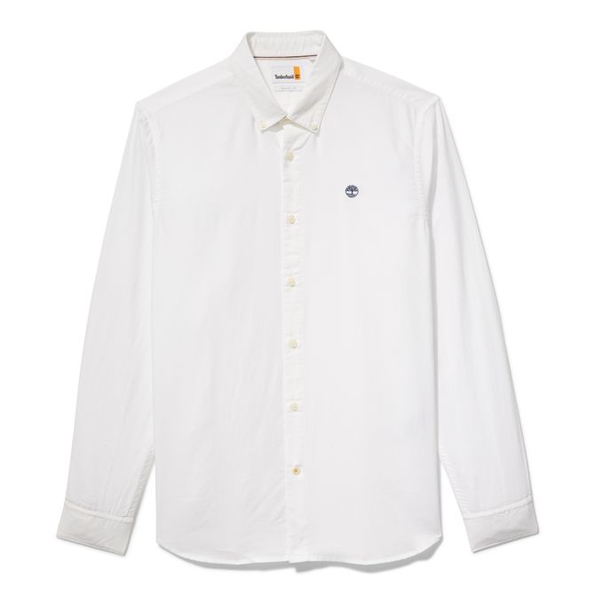 Мъжка риза LS Ela River Elevated Oxford Solid Shirt in White TB0A21XFA94 01
