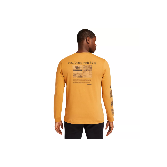 Мъжка тениска с дълъг ръкав Men's Wind, Water, Earth & Sky™ Long-Sleeve T-Shirt in Yellow TB0A23VMP47 03
