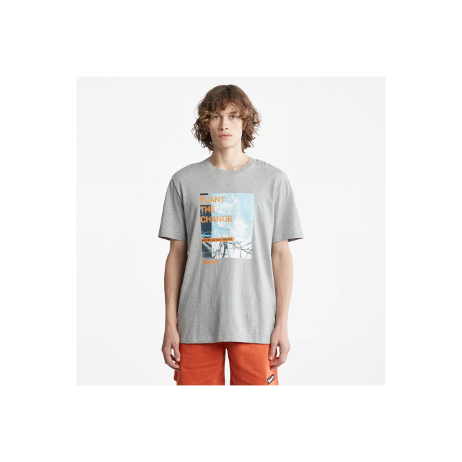 Мъжка тениска Men's Nature Needs Heroes™ Front-Graphic T-Shirt in Grey TB0A26SG052 02