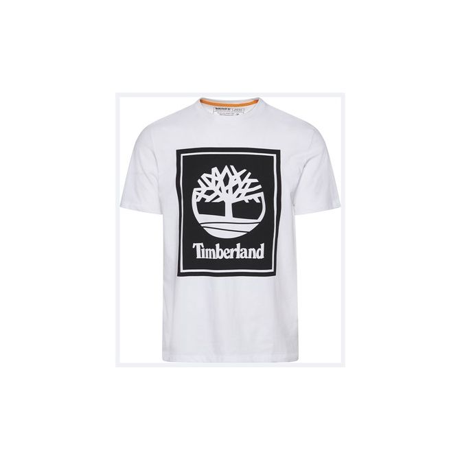 Мъжка тениска Stack Logo T-Shirt for Men in White TB0A2AJ1P54 01