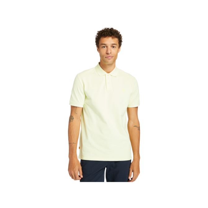 Мъжка тениска Millers River Organic Cotton Polo Shirt for Men in Yellow TB0A2BNM322 01