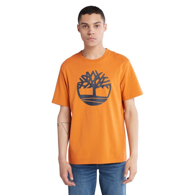 Мъжка тениска Kennebec River Tree Logo T-shirt for Men in Orange TB0A2C2R643 01