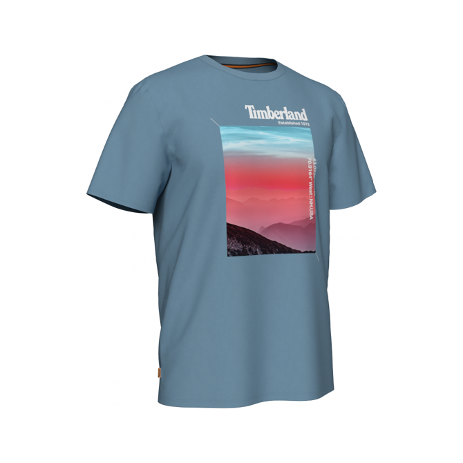 Мъжка тениска Photographic T-Shirt for Men in Blue TB0A2DMJG29 01