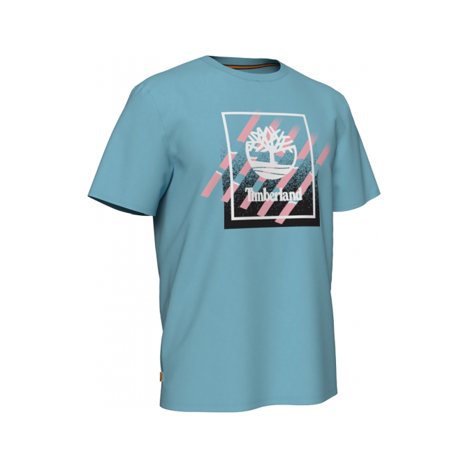 Мъжка тениска Logo T-Shirt for Men in Light Blue TB0A2DVNBF2 01