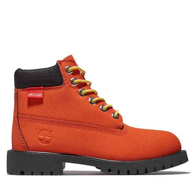 Юношески боти Timberland® Premium 6-Inch Waterproof Boots for Junior in Orange TB0A2FMB845 01