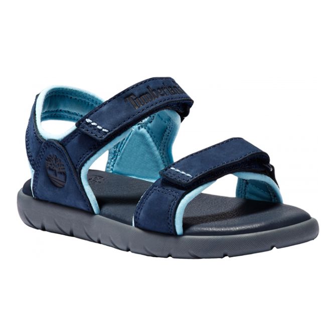 Детски сандали Nubble 2 Straps Leather Sandal for Youth in Navy TB0A42AH019 01