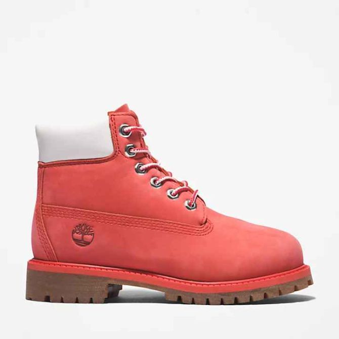 Юношески боти Timberland® Premium 6 Inch Boot for Junior in Pink TB0A5T4D659 01