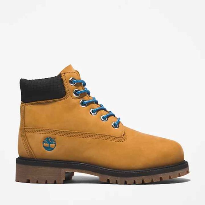 Юношески боти Timberland® Premium 6 Inch Boot for Junior in Yellow/Navy TB0A5T51231 01