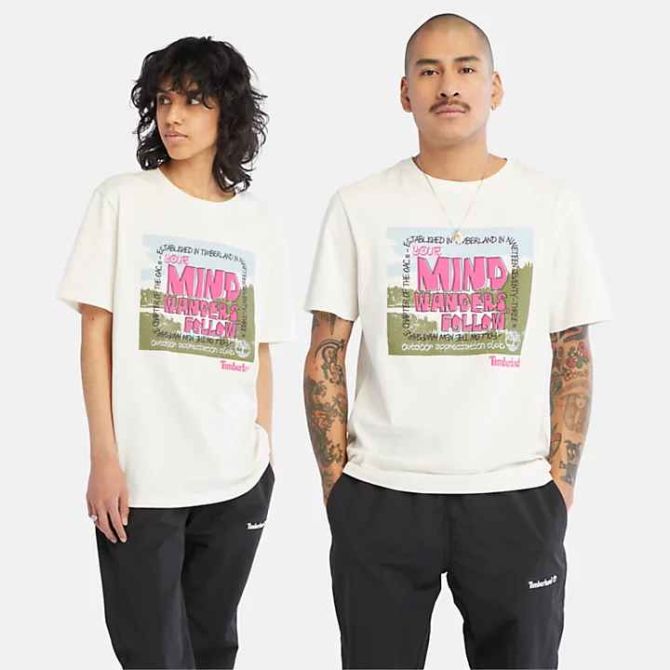 Мъжка тениска All Gender Outdoor Graphic Tee in White TB0A68NECM9 01