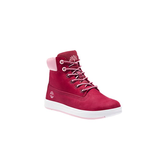 Юношески обувки Davis Square 6 Inch Side-zip Boot for Junior in Red TB0A2MGGC56 01