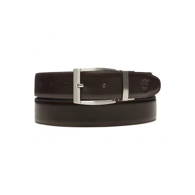 Мъжки колан Reversible Leather Belt for Men in Dark Brown/Black TB0A1BXX968 03