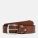 Мъжки колан Square-buckle Leather Belt with Loop Logo for Men in Brown