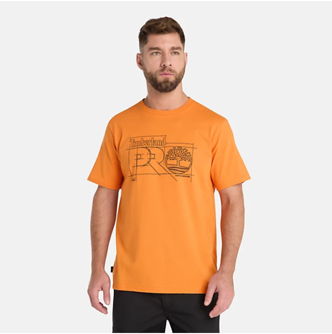 Мъжка тениска Timberland PRO® Innovation Blueprint T-Shirt for Men in Orange