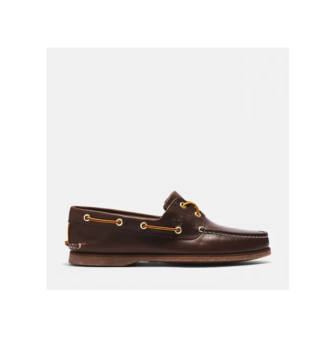 Мъжки мокасини Classic Boat Shoe for Men in Dark Brown Full Grain