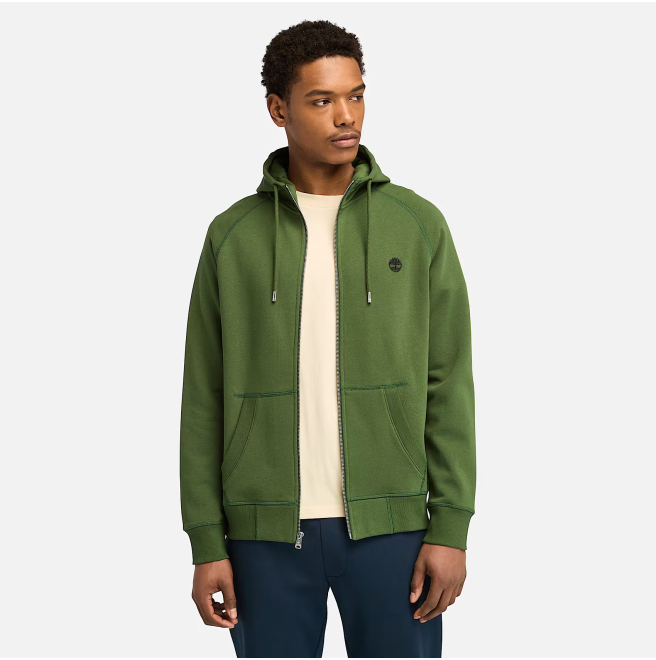 Мъжко горнище Exeter River Full Zip Hoodie for Men in Dark Green