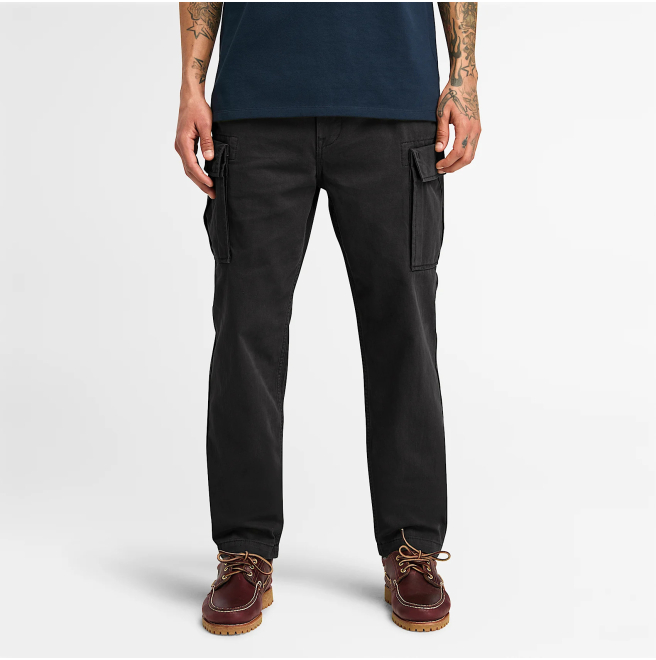 Мъжки панталон Brookline Twill Cargo Trousers for Men in Black