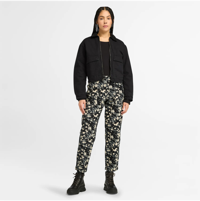 Дамски панталон Printed Trouser for Women in Black/Beige