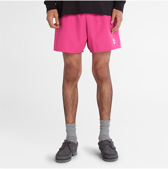 Мъжки бански Sunapee Lake Solid Swim Shorts for Men in Pink