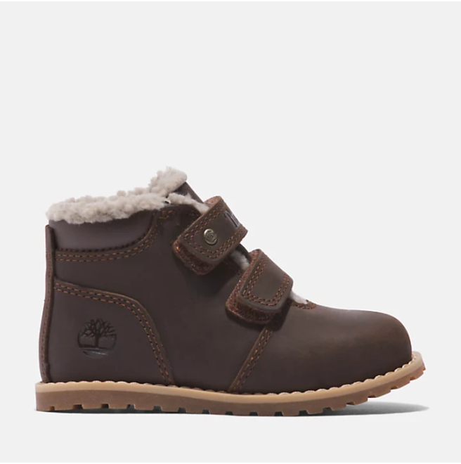 Детски боти Pokey Pine Hook & Loop Boot for Toddler in Dark Brown