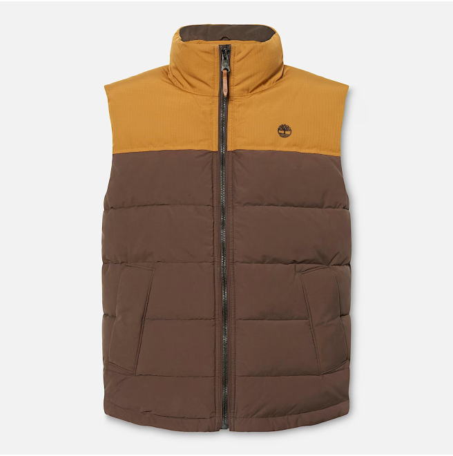Мъжки елек  WELCH MOUNTAIN Durable Water Repellent Puffer Vest WB-CHOCOLATE BROWN