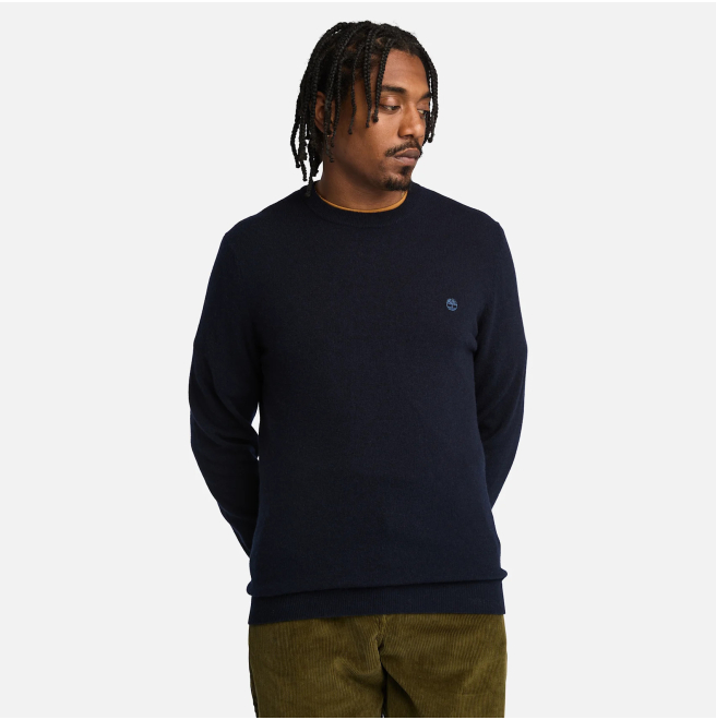 Мъжки пуловер Cohas Brook Merino Crew Neck Jumper for Men in Dark Blue