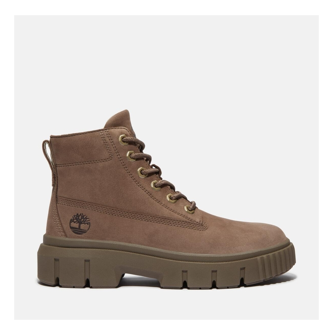 Дамски обувки Greyfield MID LACE UP BOOT MEDIUM BROWN NUBUCK