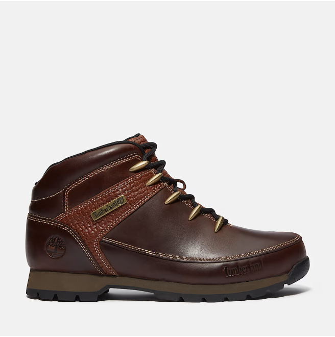 Мъжки обувки Euro Sprint MID LACE UP BOOT MD BROWN FULL GRAIN W BLK