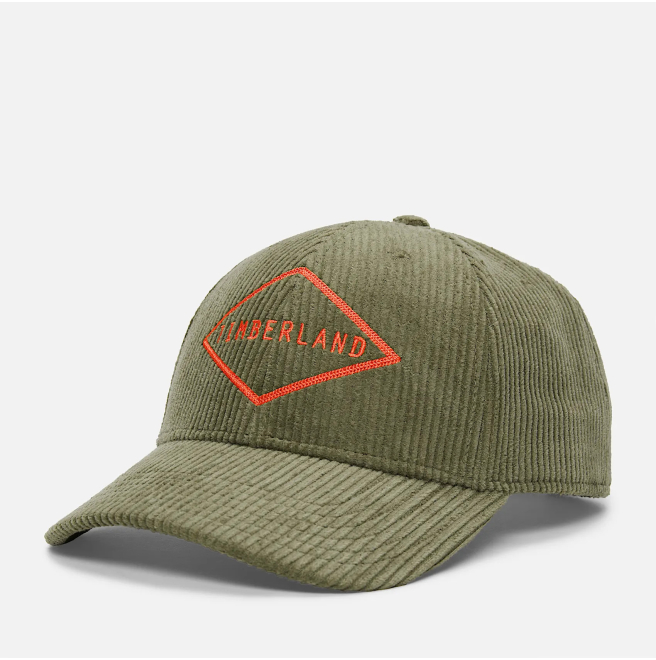 Мъжка шапка All Gender Corduroy Cap in Green