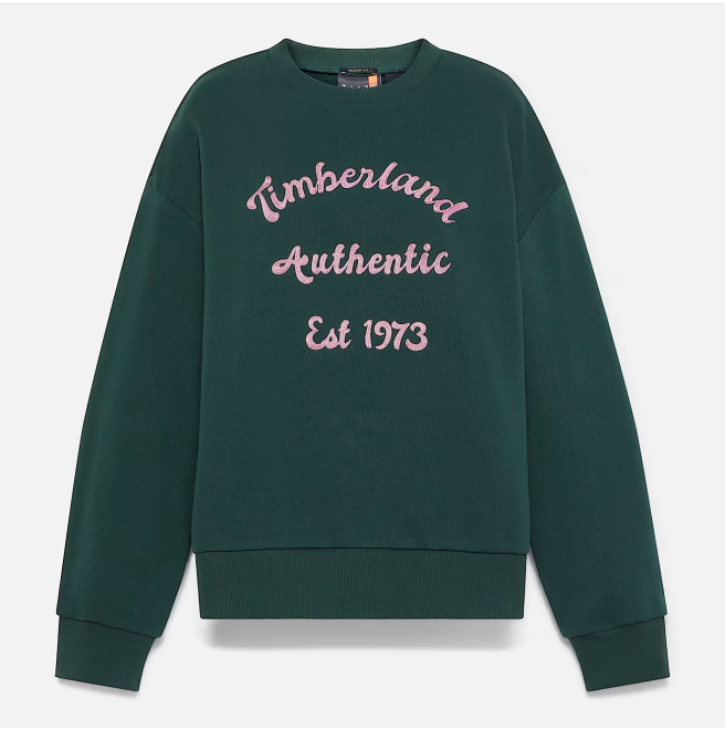 Дамско горнище Brushed Back Chest Graphic Crew Sweatshi GREEN GABLES