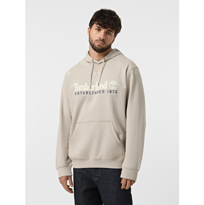 Мъжко горнище ESTABLISHED 1973 Embroidered Logo Loopback Hoodie ISLAND FOSSIL