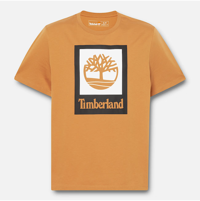 Унисекс тениска STACK LOGO Colored Short Sleeve Tee WHEAT BOOT
