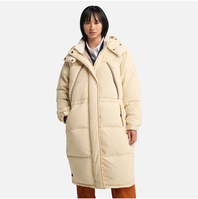 Дамско яке Howker Recycled Down Puffer Long Parka for Women in Beige