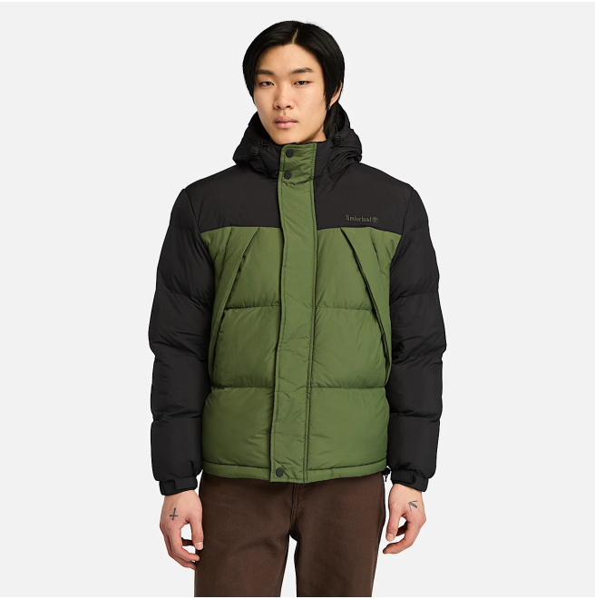 Мъжко яке Durable Water-Repellent Puffer Jacket for Men in Green