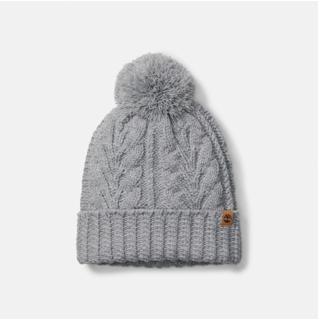 Дамска шапка Cable Pom Beanie MEDIUM GREY HEATHER OS