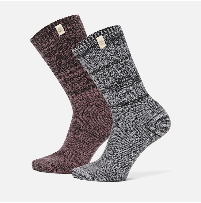 Дамски чорапи 2 Pack Cozy Crew Boot Sock BLACK