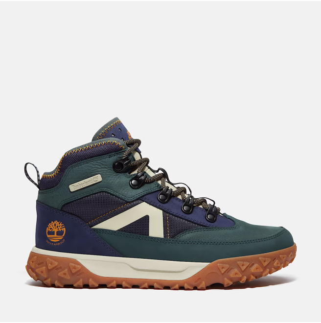 Юношески обувки  GreenStride Motion 6 MID LACE UP WATERPROOF SNEAKER DARK GREEN NUBUCK