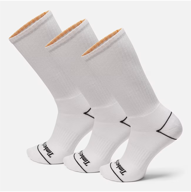 Унисекс чорапи 3 Pack Bowden Full-cushioning Crew Socks in White