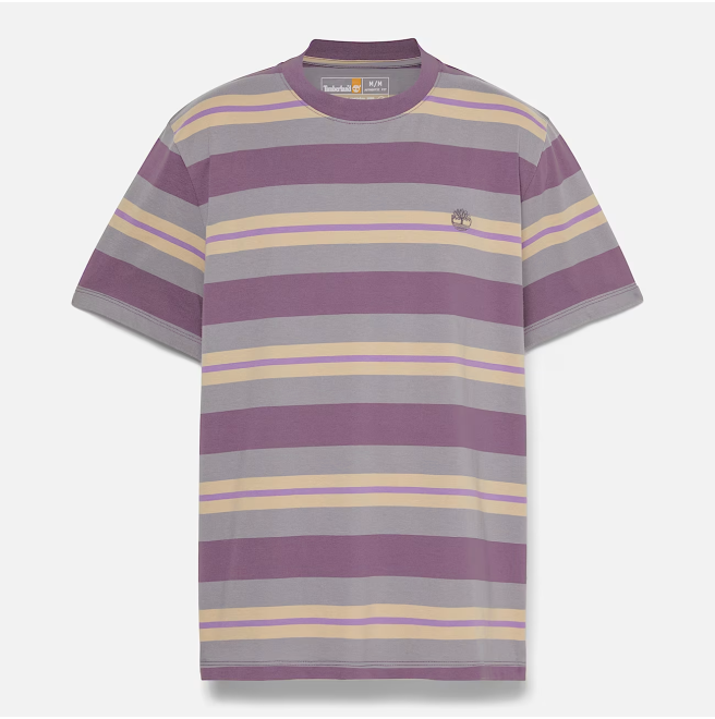 Мъжка тениска  Striped T-Shirt for Men in Purple