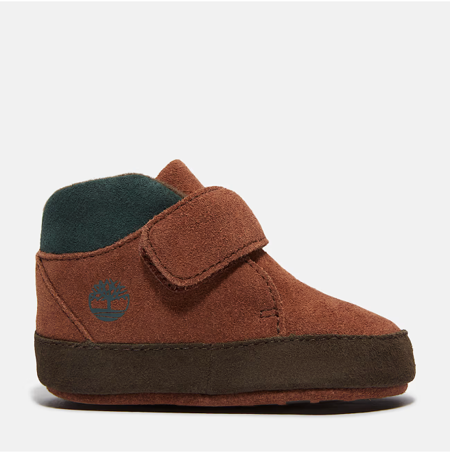 Детски обувки CRIB BOOTIE MID HOOK & LOOP BOOT MEDIUM BROWN SUEDE