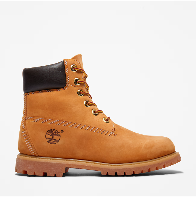 Дамски боти  Timberland Premium 6 INCH LACE UP WATERPROOF BOOT WHEAT