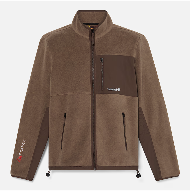 Мъжко горнище SHERBURNE POLARTEC 200 MIX MEDIA FULL ZIP FLEECE CHOCOLATE CHIP